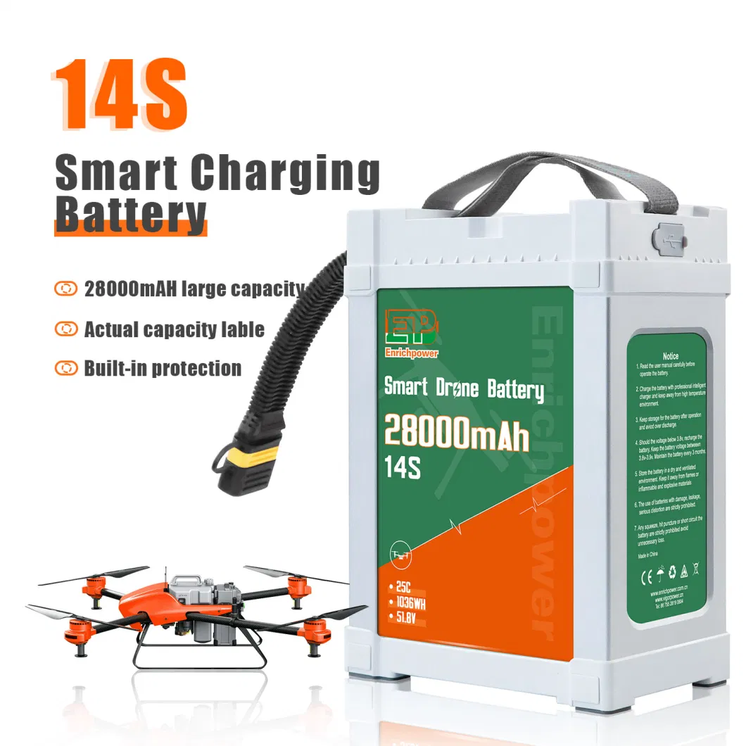 Op maat gemaakte drone-krachtmodule 51.8V batterij Vluchtdrone AC-DC-module 0