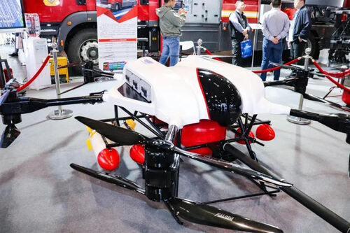 Laatste bedrijfsnieuws over Heavy duty MYUAV brandweer en reddings UAV, 150 kg lading, maximale vlieghoogte 500 meter, 60 minuten vliegen