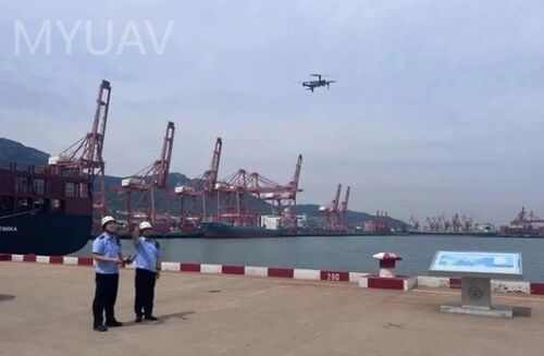 Laatste bedrijfsnieuws over MYUAV-luchtinspecties helpen de kwaliteit en efficiëntie van de verkeerswetgeving in de haven van Lianyungang te verbeteren
