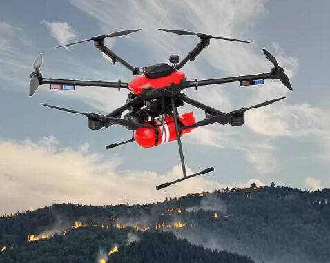 Laatste bedrijfsnieuws over Drone-gebonden brandweer emmer verbetert reddingsdoeltreffendheid