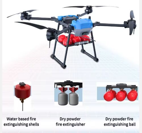 Laatste bedrijfsnieuws over MYUAV gebonden brandblusbom: geschikt voor bossen/hoogbouw/meerdere scenario's, doorbreken van traditionele brandbluspunten
