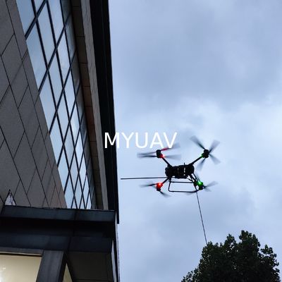 DJI FlyCart 30 50m hoog Gebouw schoonmaken Gekoppeld dronesysteem